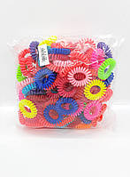 Міні резинка спіралька кольорова