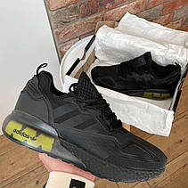 Чоловічі кросівки Adidas ZX 2K Boost Core Black Solar Yellow FV8453, фото 6