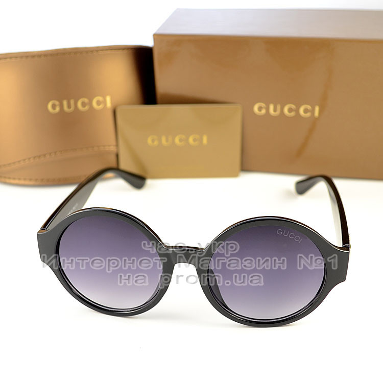 Круглі Очки Gucci новінка 202 жіночі сонце захисні Брендові Стильні Модні Гуччі люкс