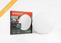 Led cветильник светодиодный настенно-потолочный ETRON 36W 36вт 5000K ІР20 круглый накладной, встраиваемый