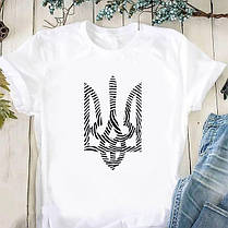 Патріотична футболка України з Гербом Тризубом преміум якість Sfad846, фото 2