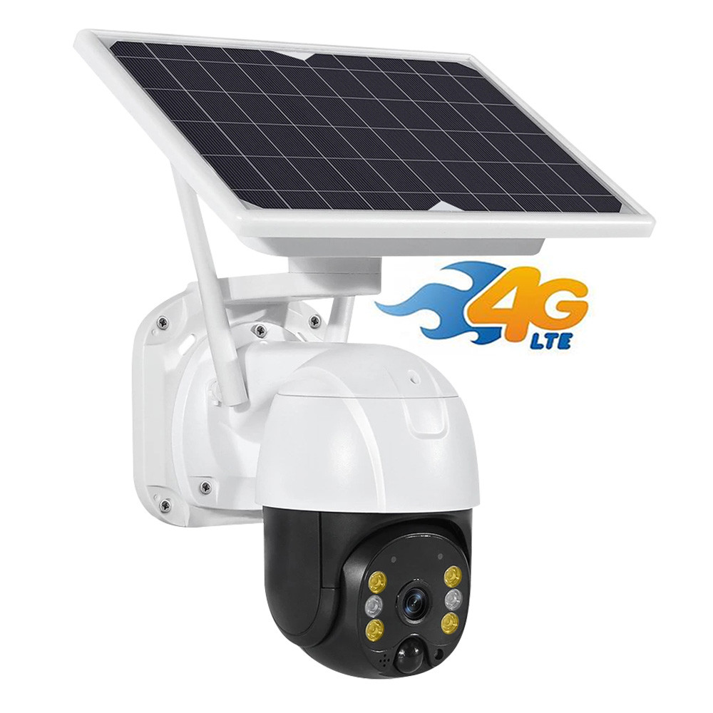 Уличная ip-камера 3MP QEARIM ICSEE APP S10+ 4G на солнечной батарее