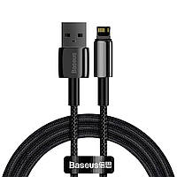 Кабель синхронизации Baseus Tungsten Gold Fast Charging Lightning 2.4 1M Cable, Black