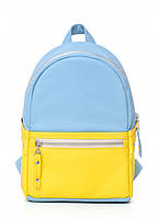 Женский рюкзак Dali BPSe голубой с желтым, городской рюкзак для девушки удобный
