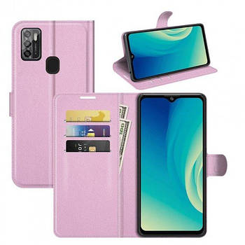 Чохол-книжка Litchie Wallet для ZTE Blade A7S 2020 Light Pink