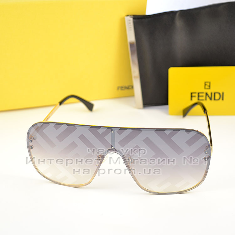 Жіноче сонце захисні окуляри Fendi Logo маска цілісна лінза Фенді Модні 202 Стильні Брендові