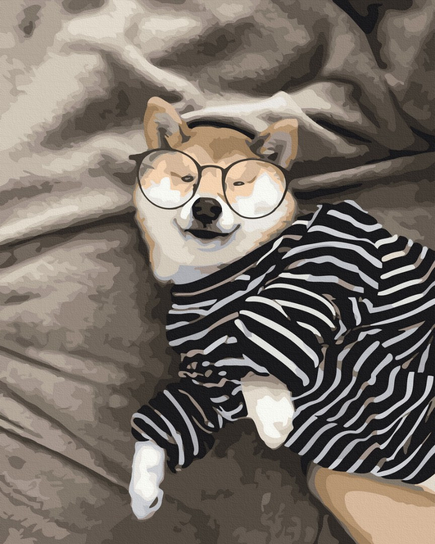 Картина по номерам Brushme Розумний песик @rocky.and.rudy GX 36658 40*50 см