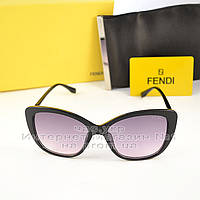 Изящные очки Fendi с градиентом Солнцезащитные Женские Фенди Модные новинка 2023 Стильные Брендовые