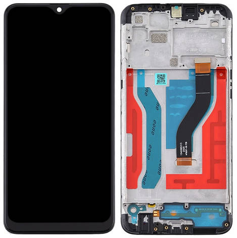 Дисплей Samsung Galaxy A10s A107 с тачскрином и рамкой, оригинал 100% Service Pack , Black, фото 2