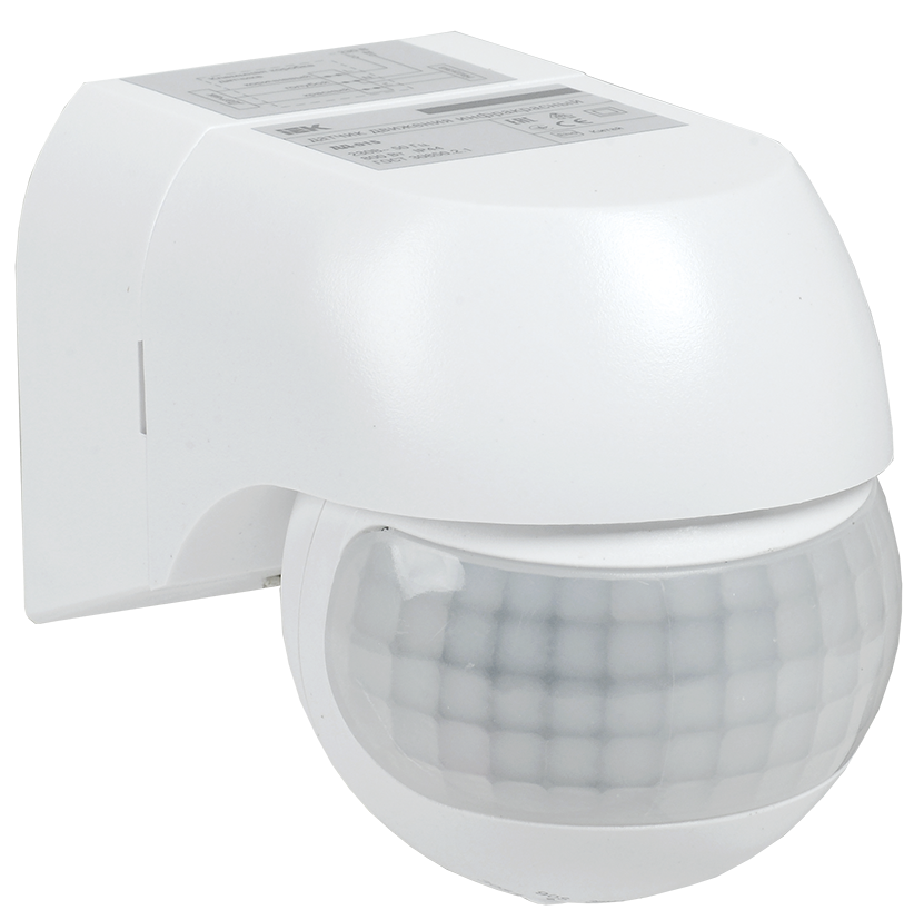 Датчик руху ДД 015 білий 800Вт 180г 12м IP44, фото 1