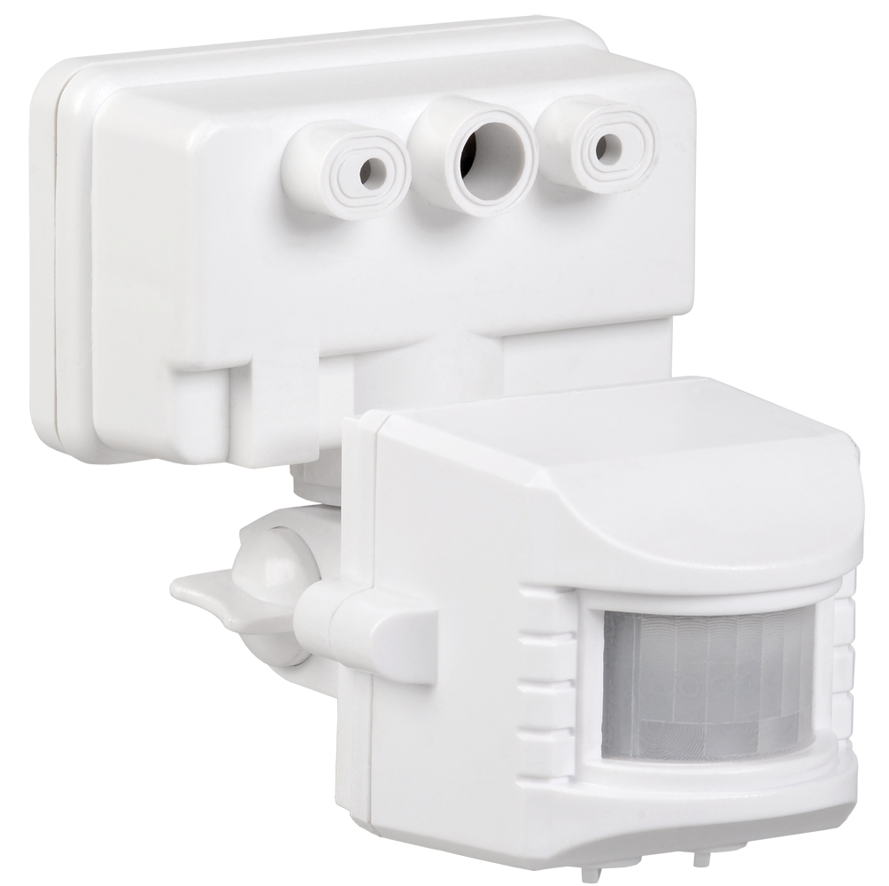 Датчик руху ДД 019 білий, макс. навантаження 1100Вт, кут огляду 120град., дальність 12м, IP44, фото 1