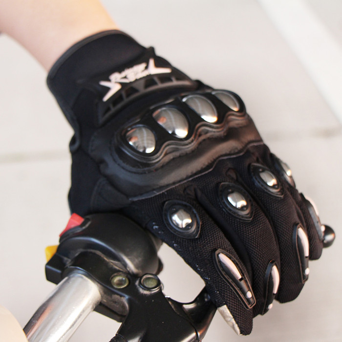 Мотоперчатки Racing Biker Metal Чёрные M - фото 2 - id-p1617678887