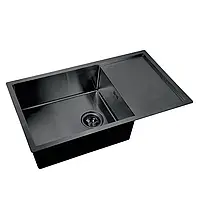 Мойка кухонная врезная Maxxus MX7844-200x1.2-PVD-BLACK