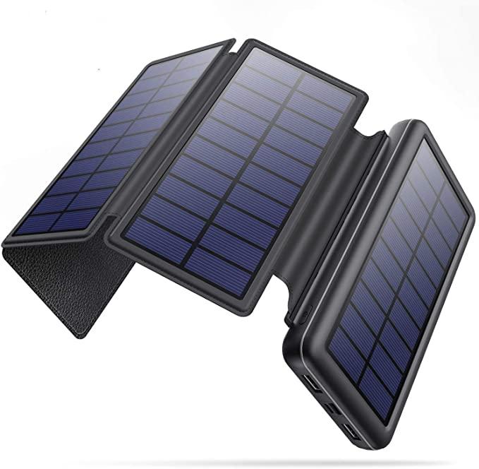 Зовнішній акумулятор на сонячній батареї HX160S5. 26800mAh