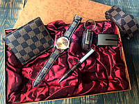 Мужской подарочный набор: очки, портмоне, ручка, брелок MB306A