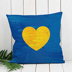 Декоративна подушка 45х45 см, «Я кохаю Україну!»