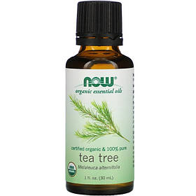 Органічна ефірна олія чайного дерева NOW Foods, Organic Essential Oils "Tea Tree" (30 мл)