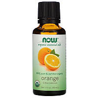 Органическое эфирное масло апельсина NOW Foods, Organic Essential Oils "Orange" (30 мл)