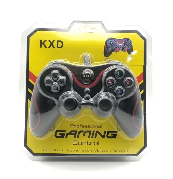 Дротовий USB джойстик для комп'ютера DJ-881S KXD з вібровідданням Dual Shock, фото 1