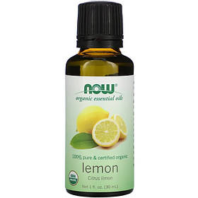 Органічна ефірна олія лимона NOW Foods, Organic Essential Oils "Lemon" (30 мл)