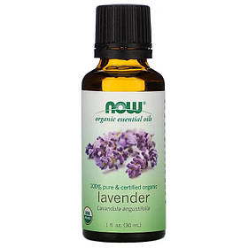 Органічна ефірна олія лаванди NOW Foods, Organic Essential Oils "Lavender" (30 мл)