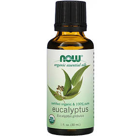 Органічна ефірна олія евкаліпта NOW Foods, Organic Essential Oils "Eucalyptus" (30 мл)