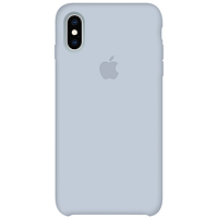 Силиконовый Чехол на iPhone XS Max 6.5" с закрытым низом Silicone Case 100% Original Светло-серый