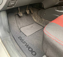 Ворсові килимки передні Daewoo Lanos (Сірі)