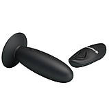 Анальний корок — Pretty Love Remote Control Vibrating Plug Black, фото 5