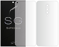 Бронепленка OnePlus 8 Комплект: для Передней и Задней панели полиуретановая SoftGlass