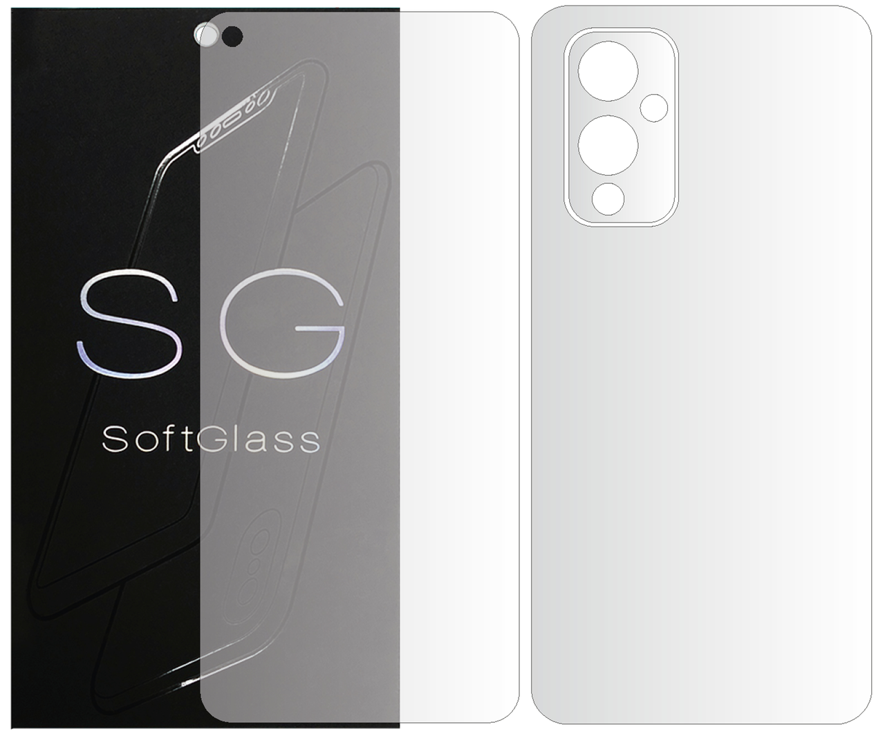 Бронеплівка OnePlus 9 Комплект: для передньої і задньої панелі поліуретанова SoftGlass