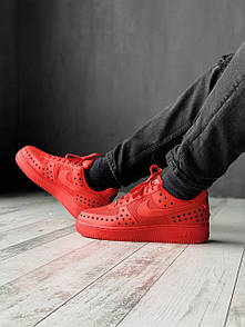 Кросівки чоловічі червоні Nike Air Force 1 (00860)