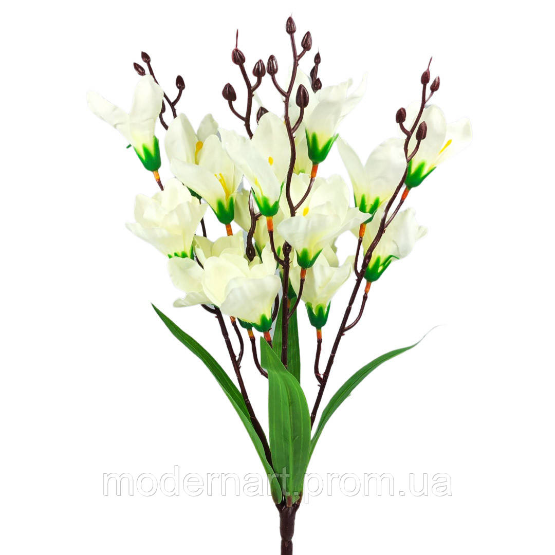 Искусственный букет с белыми цветами (44 см) - фото 1 - id-p1617713831