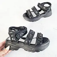 Детские босоножки, летняя обувь для девочки, открытые, стелька кожаная с супинатором. Размеры 32,34,37