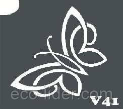 Трафарет для біотату V41, 6*6 див., фото 1