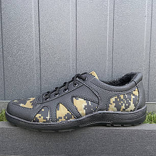 Чоловічі тактичні кросівки в кольорі койот з еко шкіри, фото 1