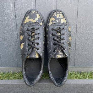 Чоловічі тактичні кросівки в кольорі койот з еко шкіри, фото 2