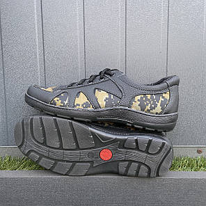 Чоловічі тактичні кросівки в кольорі койот з еко шкіри, фото 3