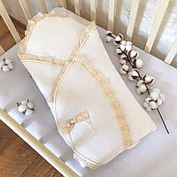 Конверт "Натхнення"Весна-Осінь Молочний В'язка,кулір арт.27077579  85*85 см.(р)