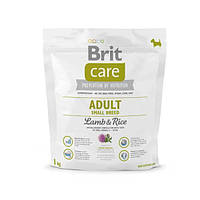 Корм для собак Брит вагою до 10 кг Brit Care Adult Small Breed Lamb and Rice 1кг