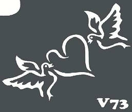 Трафарет для біотату V73, 6*6 див.