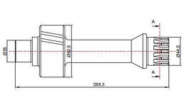 Вал відбору потужності ВОМ ZF 16 S 109 13,53 (288 мм)