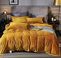 Велюровое постельное белье Моника евро комплект/теплое постельное белье