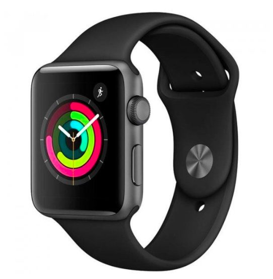 Смарт-часы Apple Watch Series 3 GPS 38mm Space Gray with Black Sport Band (MTF02)