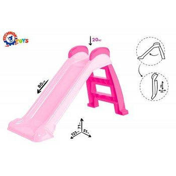 Гірка для катання дітей рожева 8041 G-Rich