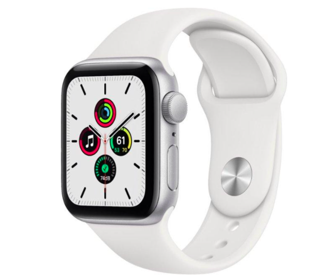 Смарт-часы Apple Watch SE GPS 40mm Silver Aluminum Case w. White Sport B. (MYDM2)