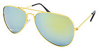 Очки капли авиаторы Aviator 3026 капля бирюзовые, Gp, хорошего качества, солнцезащитные очки, окуляри