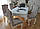 Жакардовий чохол на стілець  кольору какао Універсальний розмір, фото 3