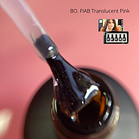 BO.FIAB Translucent Pink - файбер гель у флаконі з пензликом, напівпрозорий рожевий, 15 мл