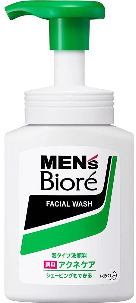 KAO Men's Biore Чоловіча пінка для вмивання й гоління проти акне,150 мл